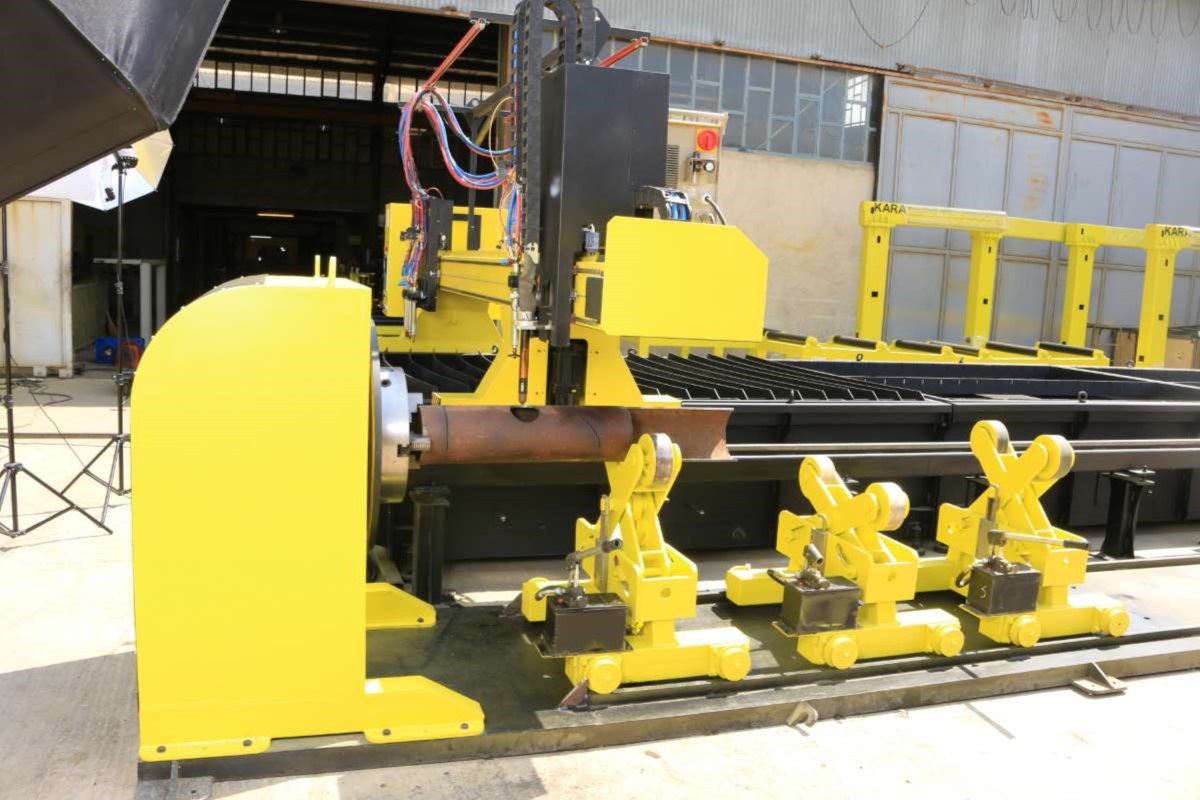 دستگاه برش سی ان سی ورق و لوله کارا 2.5*6